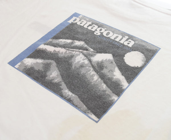 パタゴニア PATAGONIA 90s Organic cotton Benefical T's Made in USA 90's ベネフィシャルT USA製 ロンT ホワイト LLサイズ 103MT-3219