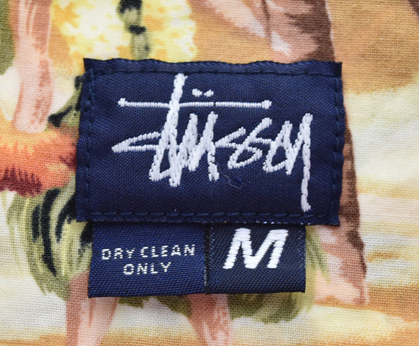 ステューシー STUSSY 80s 90s 紺タグ アロハシャツ Made in USA 80's 90's 開襟シャツ USA製 半袖シャツ マルチカラー Mサイズ 103MT-3250