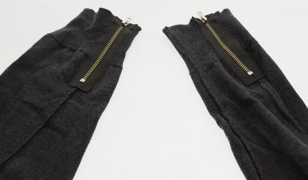 ヒステリックグラマー HYSTERIC GLAMOUR 21AW スタッズ ジッパー カーディガン ZIPPER STUDS 02182ND02 カーディガン グレー Mサイズ 103MT-2765