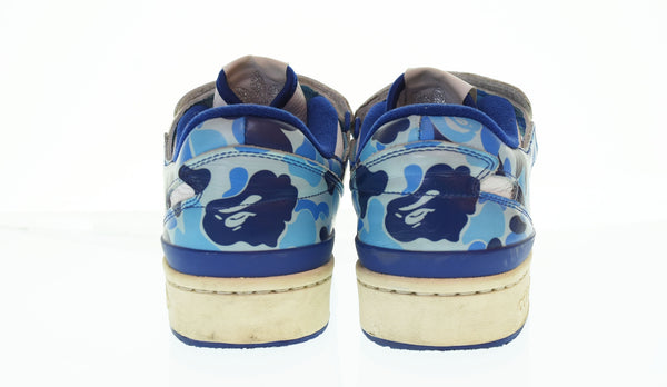 アベイシングエイプ A BATHING APE  ADIDAS FORUM 84 BAPE LOW 30TH ANNIVERSARY アニバーサリーブルー カモ ID4772 メンズ靴 スニーカー マルチカラー 27.5cm 103S-1165