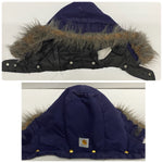 【曜日割引対象外】 カーハート Carhartt トラディショナルコート フード付き ダック ジャケット ネイビー 201MT-4470 VB