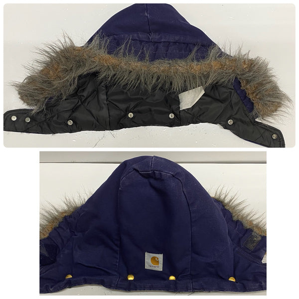 【曜日割引対象外】 カーハート Carhartt トラディショナルコート フード付き ダック ジャケット ネイビー 201MT-4470 VB