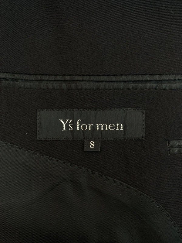 ワイズ Y's for men DOUBLE TAILORED JACKET ダブル テーラード ジャケット アーカイブ アウター 黒 MH-X03-103 ジャケット 無地 ブラック Sサイズ 104MT-1583
