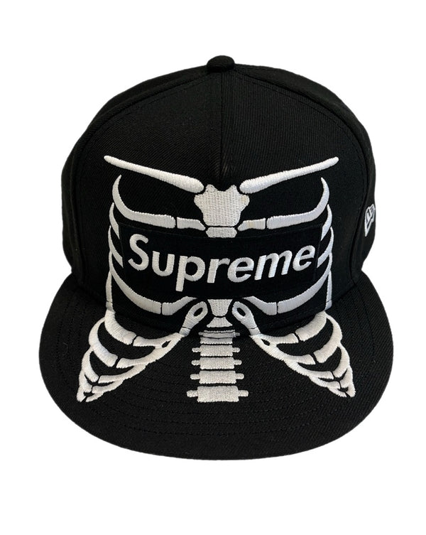 シュプリーム SUPREME Bones Box Logo New Era cap BLACK ボーンズ ボ ックスロゴ ニューエラ 71/2 59.6cm 黒 帽子 メンズ帽子 キャップ ブラック 101hat-161