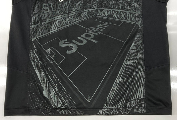 シュプリーム SUPREME 24SS Jacquard Soccer Jersey ジャカード サッカー ジャージ スポーツ ピッチ 半袖 黒 Tシャツ ロゴ ブラック Mサイズ 104MT-2103