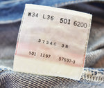 リーバイス Levi's 90s 501xx USA製 デニムパンツ34 36  501-6200  デニム ブルー 103MB-681
