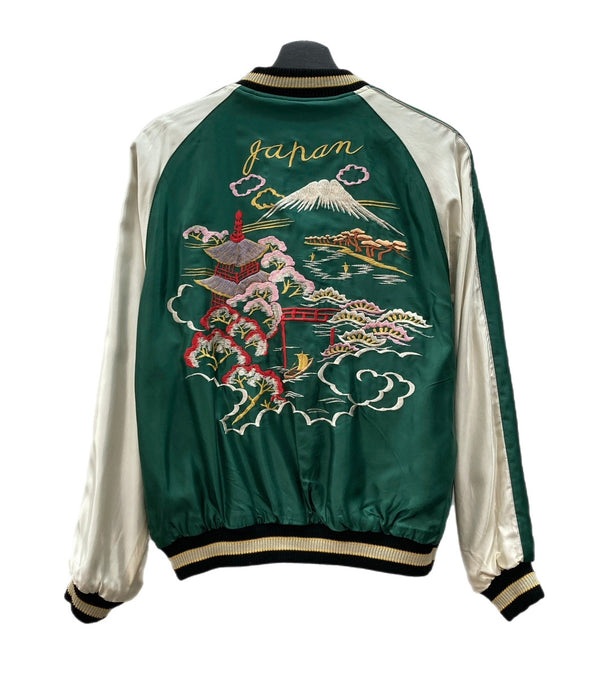 テーラー東洋 TAILOR TOYO  Early 1950s Style スーベニア スカジャン 白龍柄 リバーシブル WHITE DRAGON LANDSCAPE TYE TT15390 ジャケット 刺繍 マルチカラー Mサイズ 104MT-2175