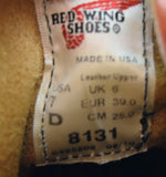 レッドウィング RED WING MADE IN USA アイリッシュセッター ワーク ブーツ 赤茶 8131 メンズ靴 ブーツ その他 ブラウン 25cm 103S-642