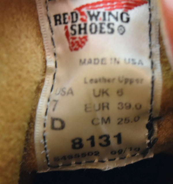 レッドウィング RED WING MADE IN USA アイリッシュセッター ワーク ブーツ 赤茶 8131 メンズ靴 ブーツ その他 ブラウン 25cm 103S-642