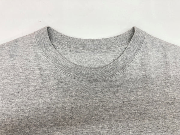 エンノイ ENNOY 23SS クルーネック 半袖 カットソー コットン COTTON 綿 MADE IN JAPAN 日本製 ラバーロゴ GRAY 灰色 SS23BRENCT01NTL Tシャツ ワンポイント グレー Lサイズ 104MT-1751