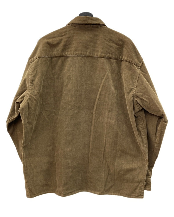 ステューシー STUSSY OLD オールド クラウンタグ 白タグ USA製 コーデュロイ ジャケット 茶 ジャケット ワンポイント ブラウン Lサイズ 104MT-2011