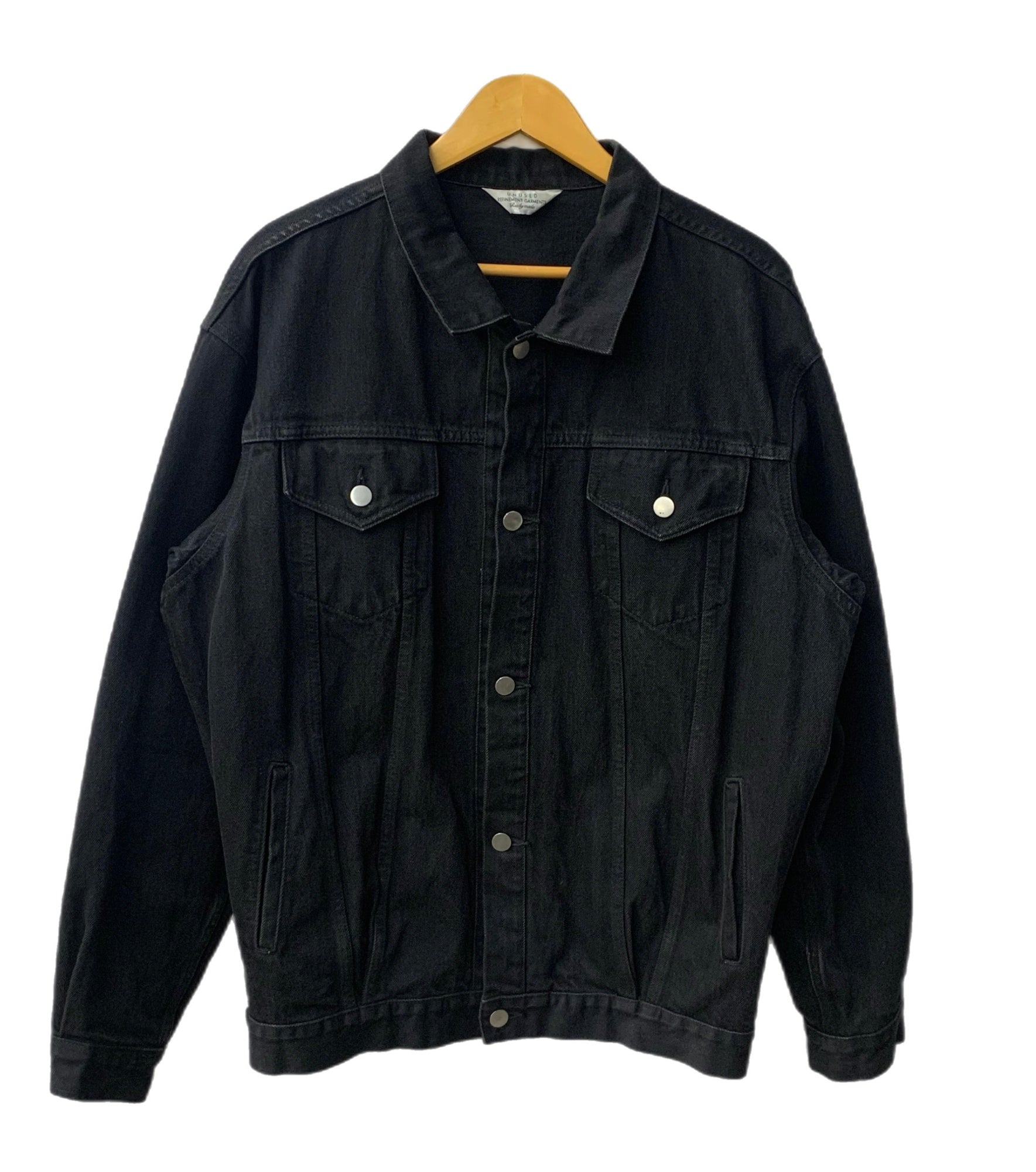 アンユーズド UNUSED denim oversized jacket デニムジャケット ブラック 2サイズ 201MT-2712 |  古着通販のドンドンサガール