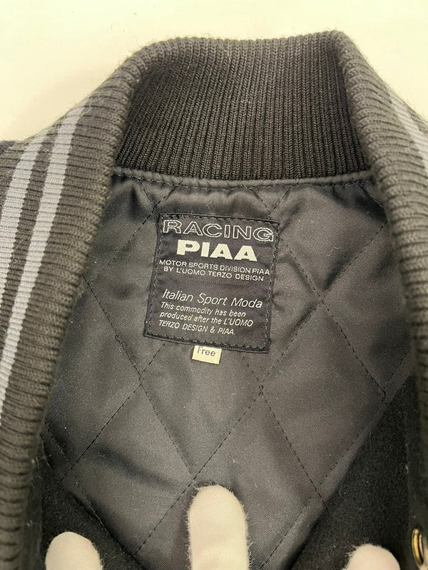 ピア PIAA レーシング スタジャン ジャケット バイカー ツーリング 黒 ジャケット ブラック フリーサイズ 101MT-5283