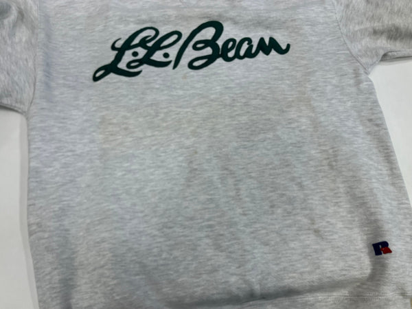 ラッセルアスレチック RUSSELL ATHLETIC 80's 80年代 L.L.BEAN エルエルビーン コラボ Wネーム 筆記体ロゴ VINTAGE ヴィンテージ TALL LARGE スウェット グレー Lサイズ 101MT-5156