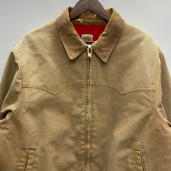 【曜日割引対象外】 カーハート Carhartt 80's 90's サンタフェジャケット USA製 ダックワークブルゾン ジャケット ベージュ 201MT-3736 VB