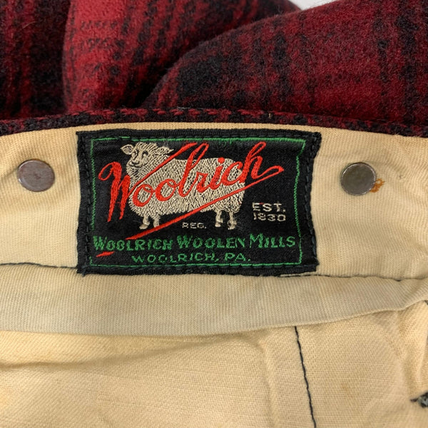 【曜日割引対象外】 ウールリッチ WOOLRICH 30’s 30s 30年代 黒羊タグ パンツ ボトムスその他 レッド W35サイズ 201MB-818 VB