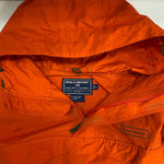 【曜日割引対象外】 ラルフローレン RALPH LAUREN 90's POLO SPORT コットン ナイロン アノラック プルオーバー パーカー ジャケット オレンジ Lサイズ 201MT-4870 VB