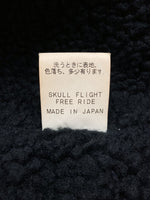 スカルフライト SKULL FLIGHT RIDERS N-1 STENCIL JACKET ライダース ステンシル ジャケット アウター バイカー バイク 黒 36 ジャケット ロゴ ブラック 104MT-845