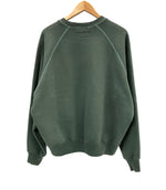 ステューシー STUSSY 24AW Overlock Varsity Raglan Crew オーバーロック バーシティ ラグラン クルー ユーズド加工 カレッジロゴ 118564 スウェット グリーン Lサイズ 101MT-5332