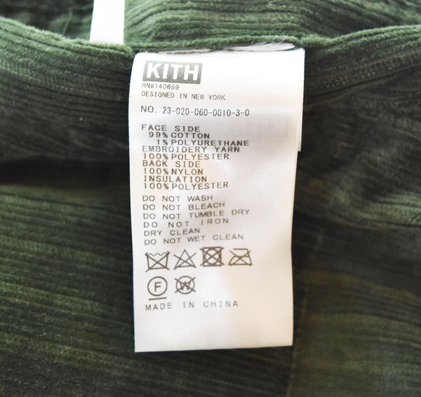 キス KITH 23AW Morris Vestリバーシブル中綿ベスト カーキ×イエロー  23-020-060-0010 ベスト カーキ 103MT-2703