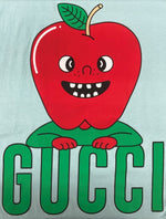 グッチ GUCCI Apple Print S/S T-Shirt アップル 半袖 Tシャツ リンゴ ジャージT 半袖 青 Tシャツ ロゴ ブルー Sサイズ 104MT-2338