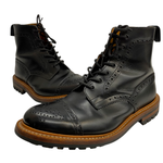 【曜日割引対象外】 トリッカーズ Trickers COUNTRY COLLECTION EATON SEMI BROGUES M7046 メンズ靴 ブーツ カントリー ブラック 9 1/2サイズ 201-shoes1214 VB