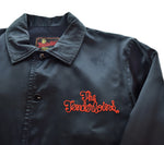 テンダーロイン TENDERLOIN T-COACH サテン コーチ ジャケット チェーンステッチ 刺繍 ロゴ K-SEVEN  ジャケット ブラック Mサイズ 103MT-3468