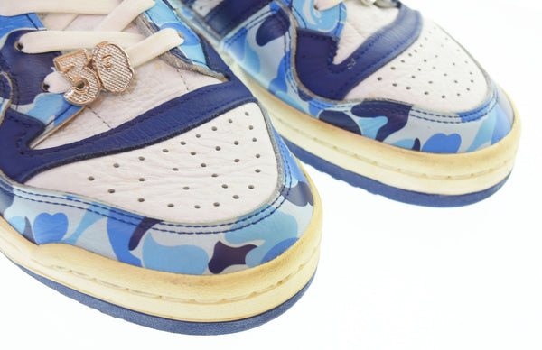アベイシングエイプ A BATHING APE  ADIDAS FORUM 84 BAPE LOW 30TH ANNIVERSARY アニバーサリーブルー カモ ID4772 メンズ靴 スニーカー マルチカラー 27.5cm 103S-1165