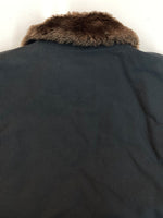 アルファインダストリーズ ALPHA INDUSTRIES N-1 DECK JACKET デッキ ジャケット ミリタリー ジップアップ 裏ボア 軍物 アウター 黒 20521-401 ジャケット ロゴ ブラック Sサイズ 104MT-1805