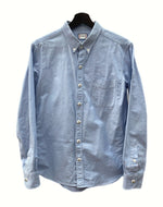 モンクレール MONCLER GAMME BLEU CAMICIA OXFORD BD SHIRT ボタンダウン シャツ 長袖 胸ポケット 青 D13915200420 26525 サイズ 0 長袖シャツ ロゴ ブルー 104MT-1076