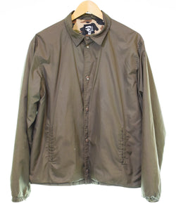 アベイシングエイプ A BATHING APE コーチジャケット カモフラ 初期 タグ OLD APE オールド エイプ ジャケット カーキ Lサイズ 103MT-3036