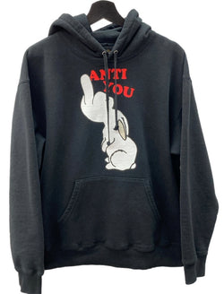 シュプリーム SUPREME × UNDERCOVER アンダーカバー Anti You Hooded Sweatshirt アンチ ユウ フーディ パーカー 黒 パーカ プリント ブラック Mサイズ 104MT-1315