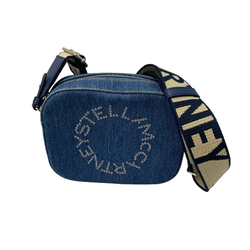 ステラマッカートニー STELLA McCARTNEY カメラバッグ デニム生地 バッグ レディースバッグ ショルダーバッグ・メッセンジャーバッグ ブルー 201goods-783