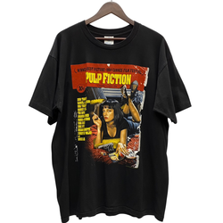 【曜日割引対象外】 パルプフィクション PULP FICTION 90's WINTERLAND USA製 Tシャツ ブラック XLサイズ 201MT-4051 VB