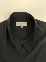 ヨウジ ヤマモト YOHJIYAMAMOTO POUR HOMME プールオム TUXEDO STAND COLLAR BLOUSE 黒 ブラウス 無地 HD-B10-500 サイズ2 長袖シャツ ブラック 101MT-4292