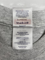 シュプリーム SUPREME 25AW Stick Tee Ash Gray スティック Ｔシャツ クルーネック 半袖 灰 Tシャツ ロゴ グレー Lサイズ 104MT-2340