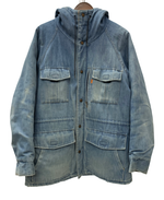 【曜日割引対象外】 リーバイス Levi's 70's パデッド デニム マウンテン パーカー USA製 ジャケット ブルー Lサイズ 201MT-3137 VB