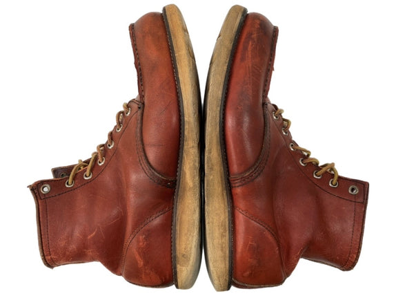 レッドウィング RED WING 90s 6-inch Classic Moc インチ クラシックモック モカシン Irish Setter 半円犬タグ レースアップ シューズ 赤茶 875 メンズ靴 ブーツ ワーク ブラウン サイズ 9 2E 104S-762