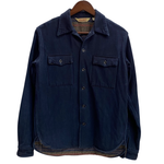 【曜日割引対象外】 トロフィークロージング TROPHY CLOTHING Blanket デニムシャツ 15 長袖シャツ ネイビー Mサイズ 201MT-4207 VB