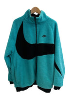 ナイキ NIKE BIG SWOOSH BOA JACKET ビッグスウッシュ リバーシブル ボアジャケット 黒×青 BQ6546-301 3XL ジャケット ブラック 4Lサイズ 101MT-4955