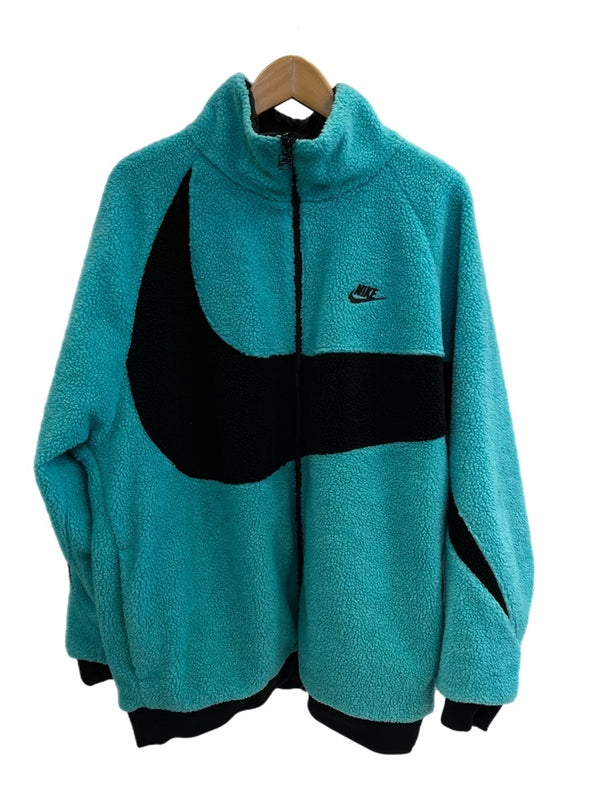 ナイキ NIKE BIG SWOOSH BOA JACKET ビッグスウッシュ リバーシブル ボアジャケット 黒×青 BQ6546-301 3XL ジャケット ブラック 4Lサイズ 101MT-4955
