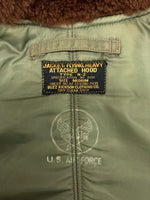バズリクソンズ BUZZ RICKSON'S Type N-2 FLIGHT JACKET フライト ジャケット ミリタリー AIR FORCE ファー ジップアップ アウター オリーブ 緑 M13523 ジャケット 無地 カーキ Mサイズ 104MT-1763