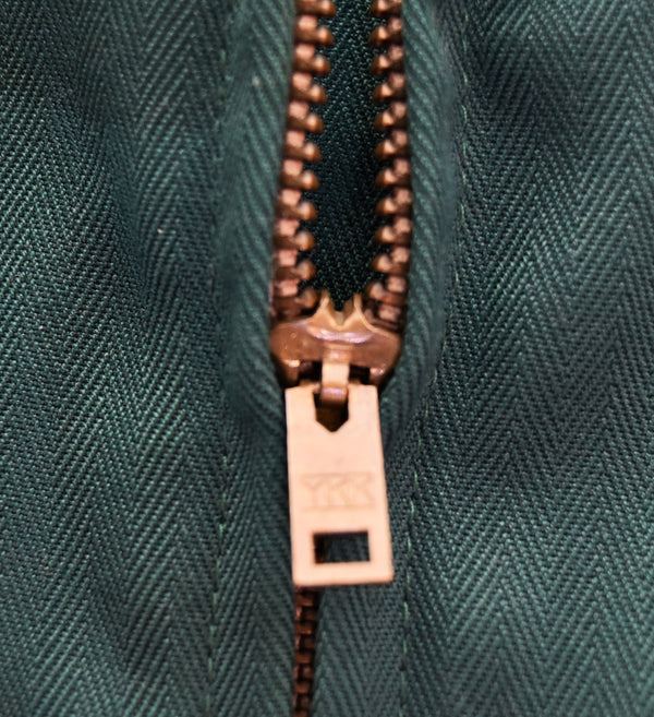 ヴィンテージ Vintage 70s USA製 ワッペン ジップアップCoca-Cola Coke コカコーラ ワークジャケット 42 ジャケット グリーン 103MT-3329