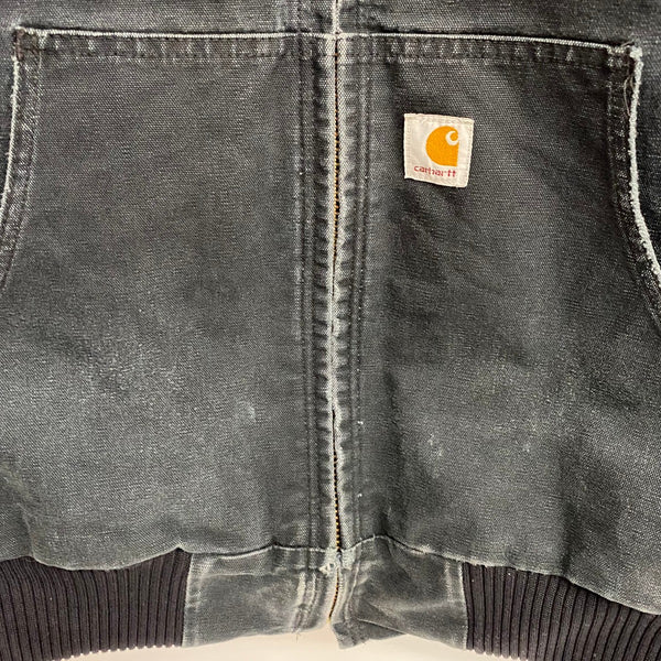 【曜日割引対象外】 カーハート Carhartt USA製 アクティブジャケット ダック ジャケット ブラック 4XLサイズ 201MT-4606 VB