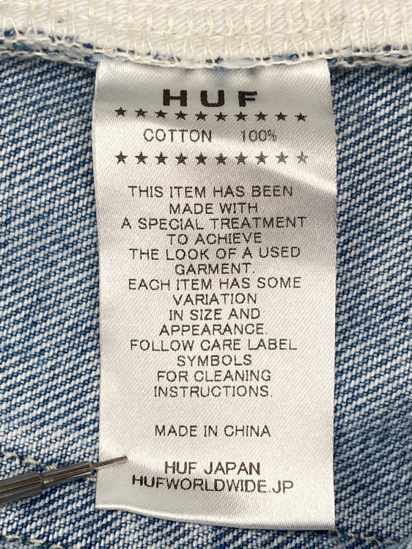 ハフ HUF LOOSIES WASHED DENIM PANT ルーズ ウォッシュ デニム パンツ 青 プリント デニム ブルー サイズ 32 104MB-324