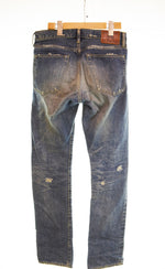 ヒステリックグラマー HYSTERIC GLAMOUR 加工デニム スリムストレート デニムパンツ 0242AP03 デニム ブルー 30 103MB-609