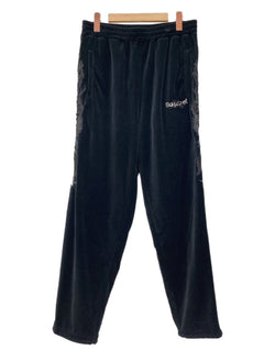 ダブレット doublet 19AW LINED CHAOS EMBROIDERY TRACK PANTSトラック パンツ ベロア 刺繍 ジャージ ズボン 黒 ロゴ 19AW16PT110 ボトムスその他 ブラック Mサイズ 104MB-389