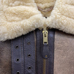 【曜日割引対象外】 ショット SCHOTT 80's B-3 ムートン フライトジャケット ジャケット ブラウン 38サイズ 201MT-4120 VB