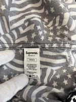 シュプリーム SUPREME 20SS Flags Rayon S/S Shirt 白 黒 総柄 半袖シャツ ブラック Lサイズ 101MT-5247