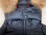 ジョット JOTT DOWN JACKET ダウン ジャケット フード ファー FUR NAVY 紺 ジャケット ワンポイント ネイビー Mサイズ 104LT-31